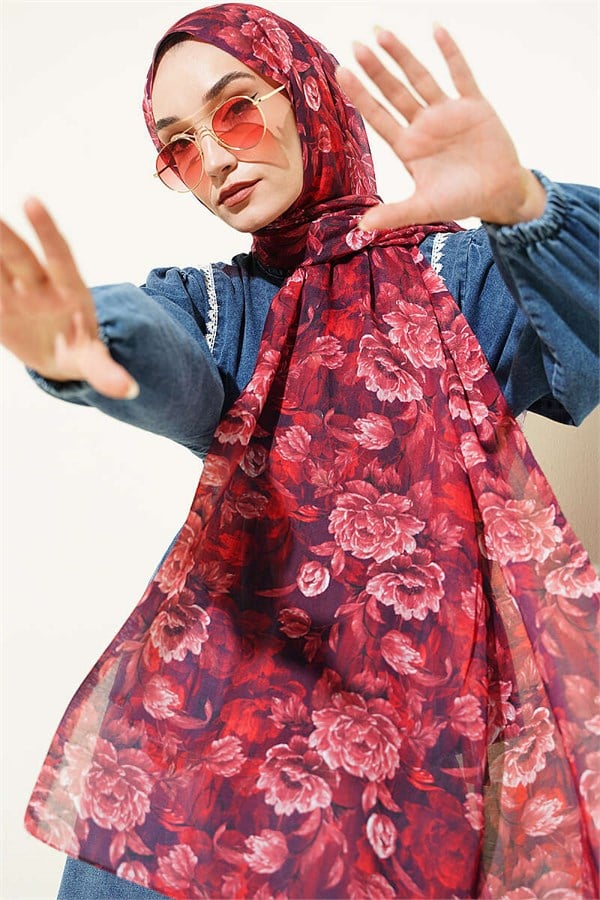 Magnolia Series Soft Scarf Burgundy