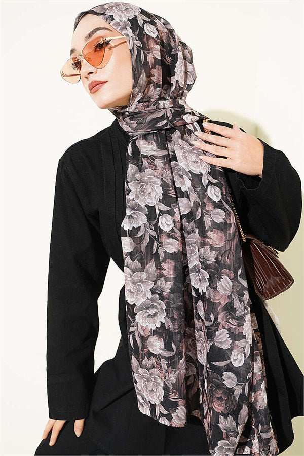 Magnolia Series Soft Scarf Black