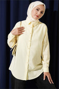 Yellow Striped Shirt with Buttoned Cuffs