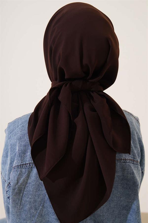 Madina Silk Scarf Bitter Coffee