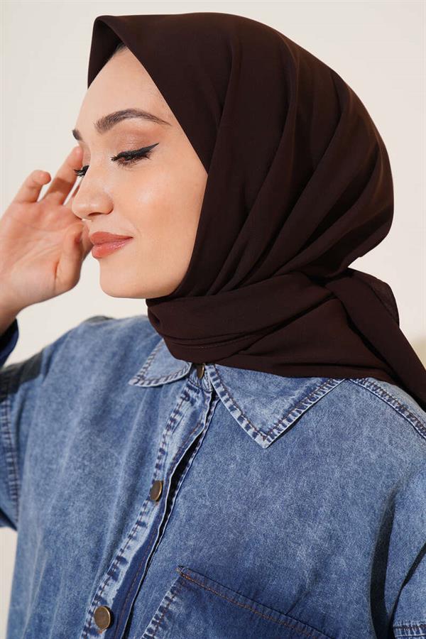 Madina Silk Scarf Bitter Coffee