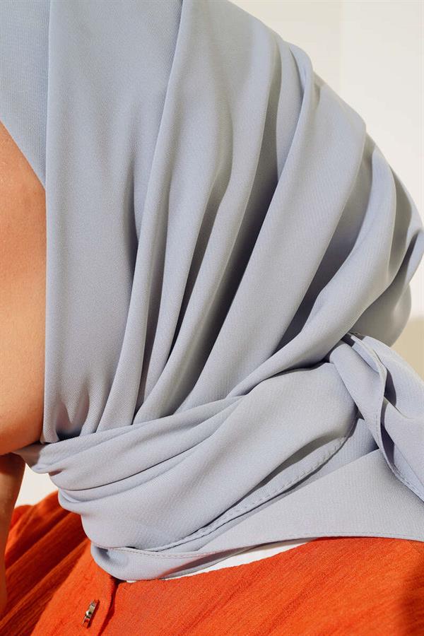 Medina Silk Scarf Light Grey