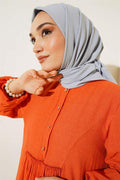 Medina Silk Scarf Light Grey