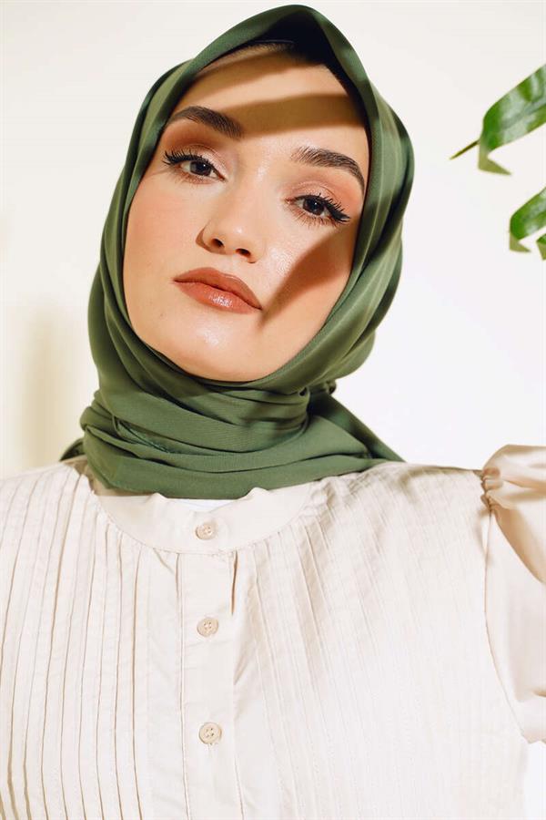 Medina Silk Scarf Algae Green