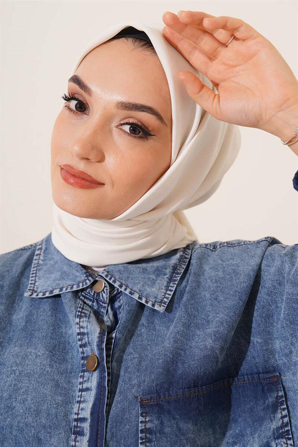 Medina Silk Scarf Ecru