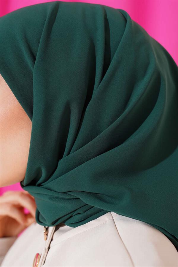 Medina Silk Scarf Dark Green