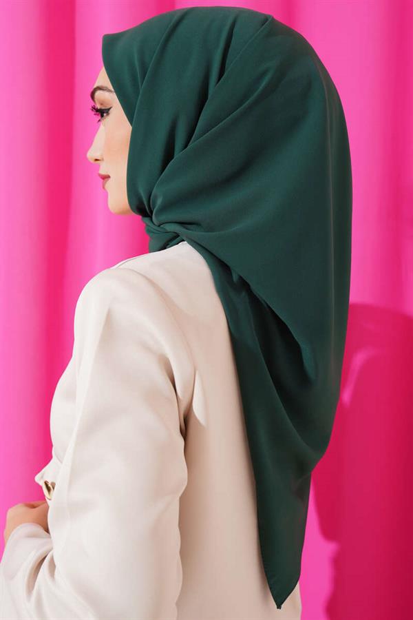 Medina Silk Scarf Dark Green