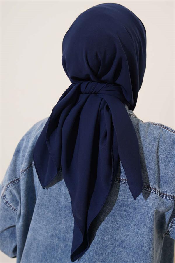 Medina Silk Scarf Navy Blue
