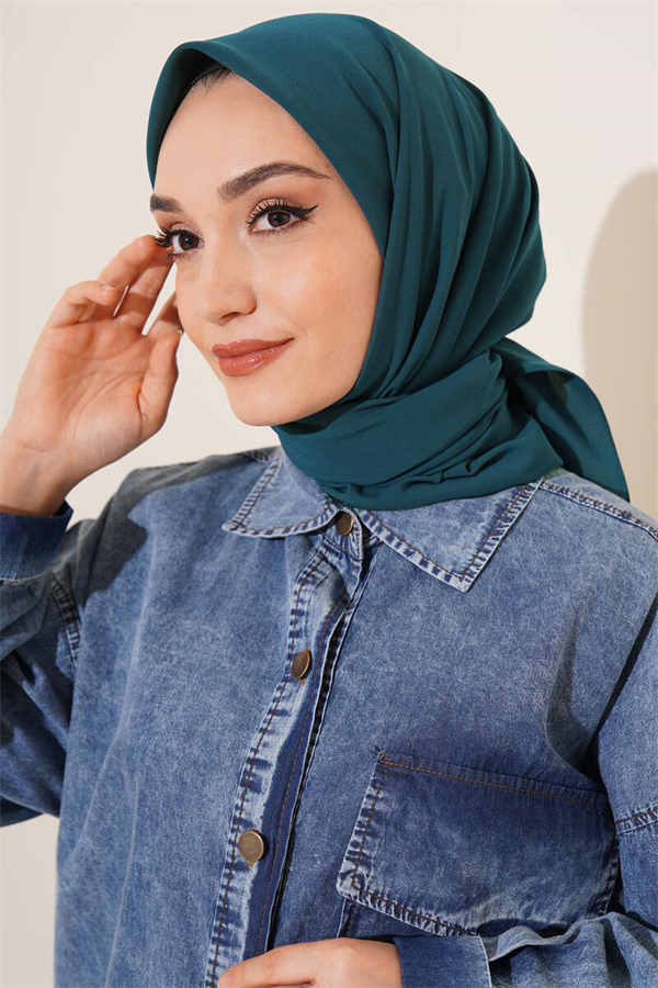 Medina Silk Scarf Green
