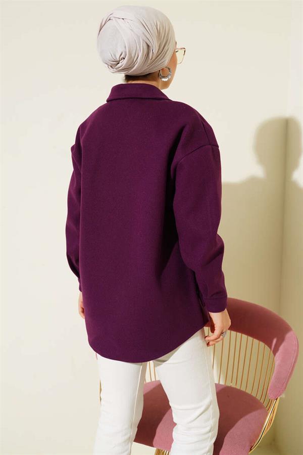 Metal Snap Jacket Purple