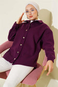 Metal Snap Jacket Purple