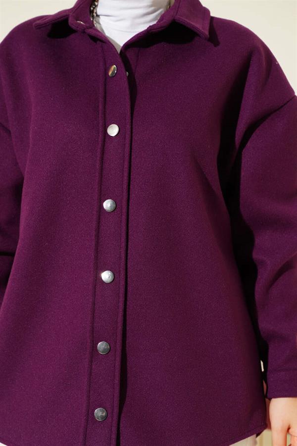 Metal Snap Jacket Purple