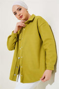 Metal Snap Jacket Oil Green