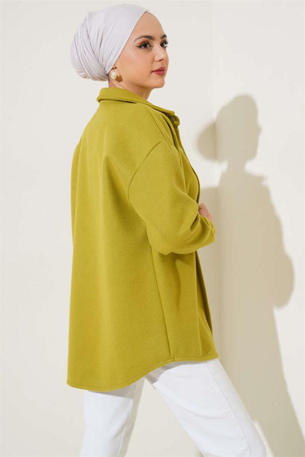Metal Snap Jacket Oil Green