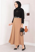 Mevlana Hijab Skirt Camel