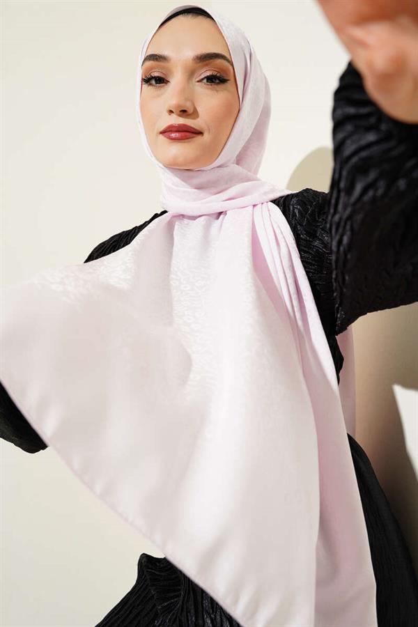 Mini Floral Jacquard Shawl Pink -133