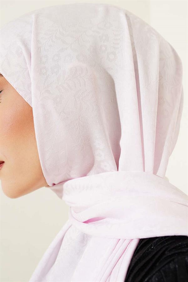 Mini Floral Jacquard Shawl Pink -133