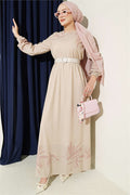Mini Polka Dot Dress in Powder Pink