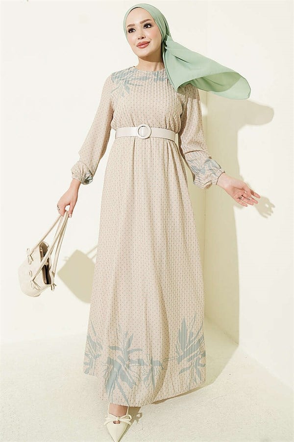 Mini Polka Dot Dress, Aqua Green