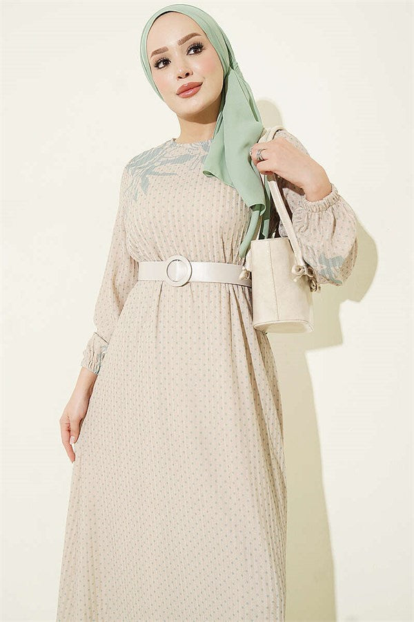 Mini Polka Dot Dress, Aqua Green