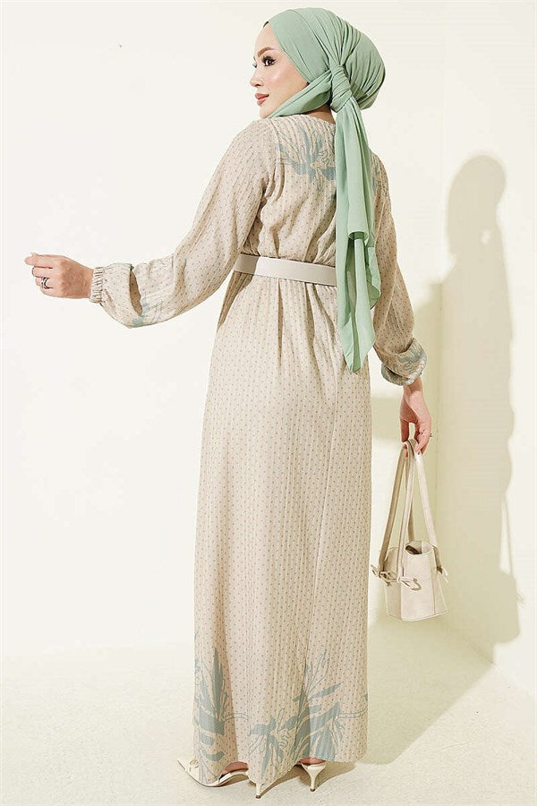 Mini Polka Dot Dress, Aqua Green