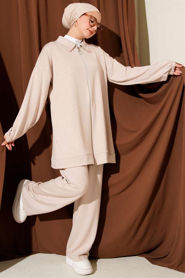 Mini Scattered Stone 2 Piece Set Beige