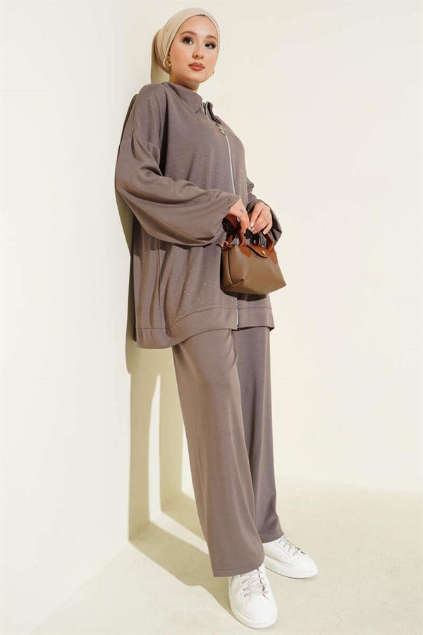 Mini Sprinkled Stone 2 Piece Set Mink