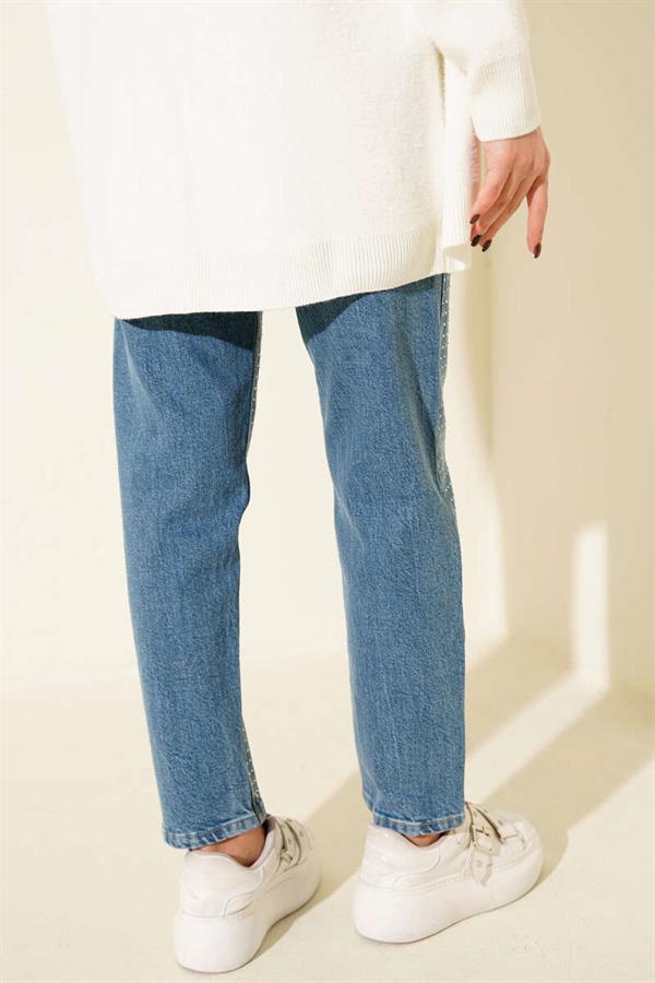 Mini Stoned Jeans Light Blue