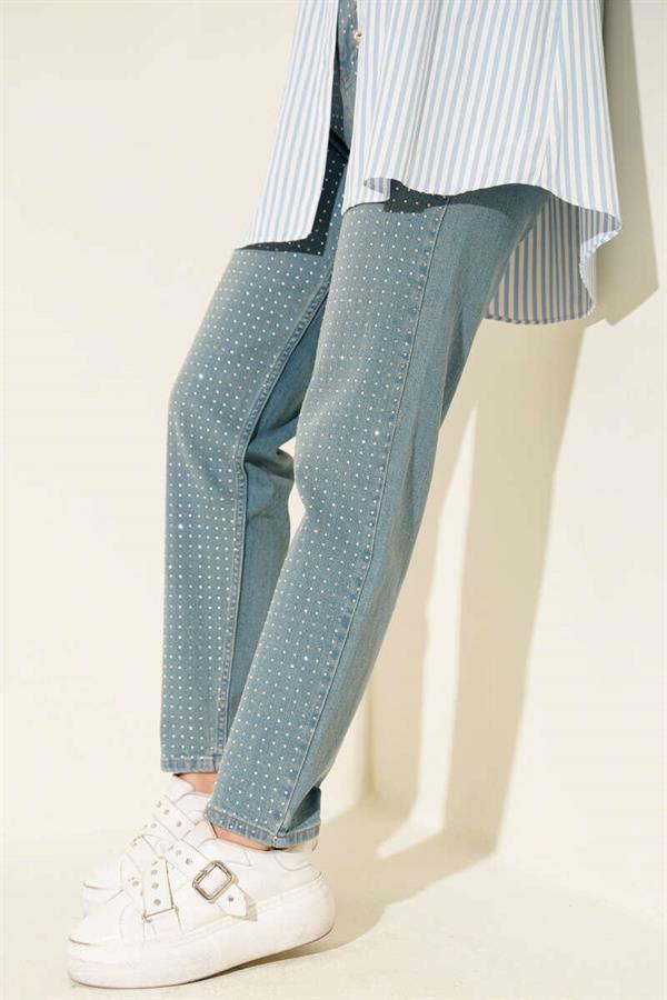 Mini Stoned Jeans Light Tint