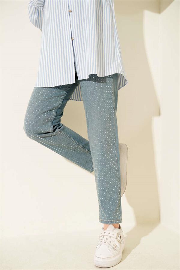 Mini Stoned Jeans Light Tint