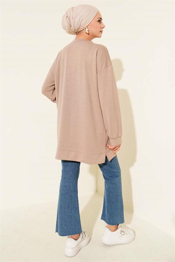 Mini Star Stone Tunic Beige