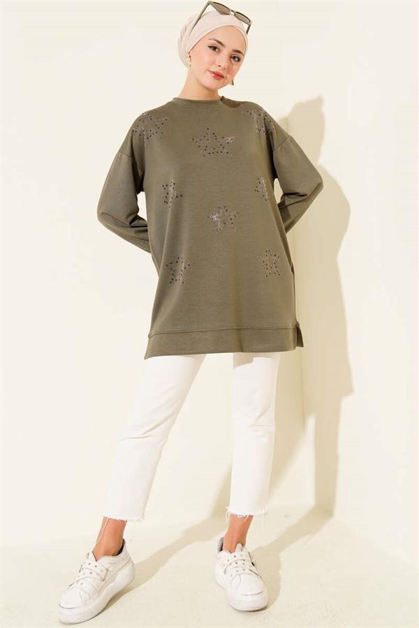 Mini Star Stone Tunic Khaki