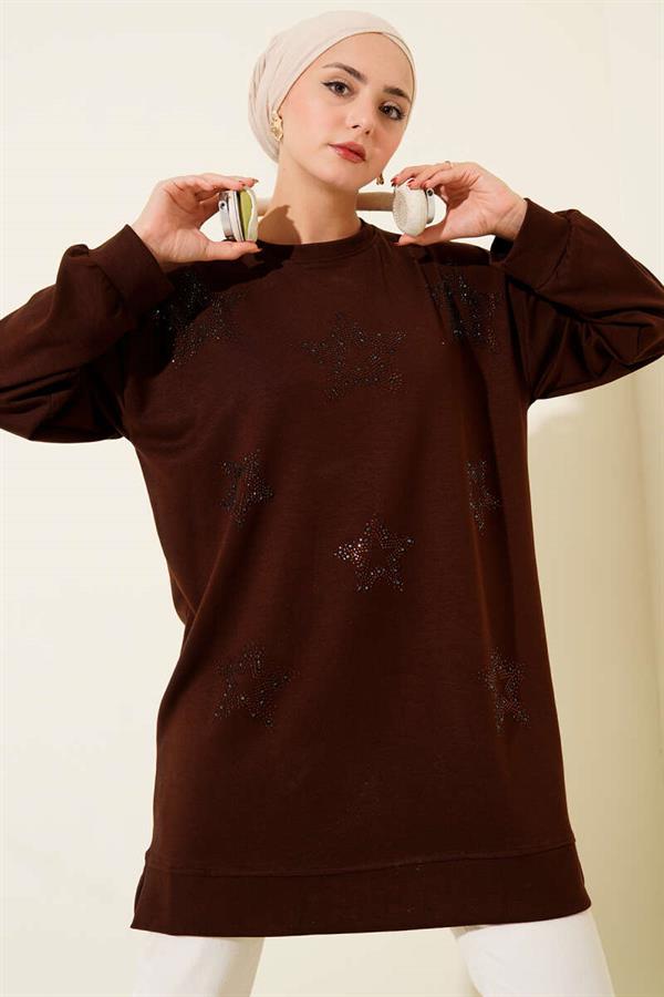 Mini Star Stone Tunic Brown