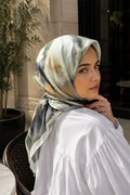Modern Floral Pattern Scarf Series Mint
