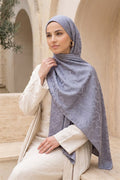 Modern Ring Pattern Jacquard Shawl Series Grey