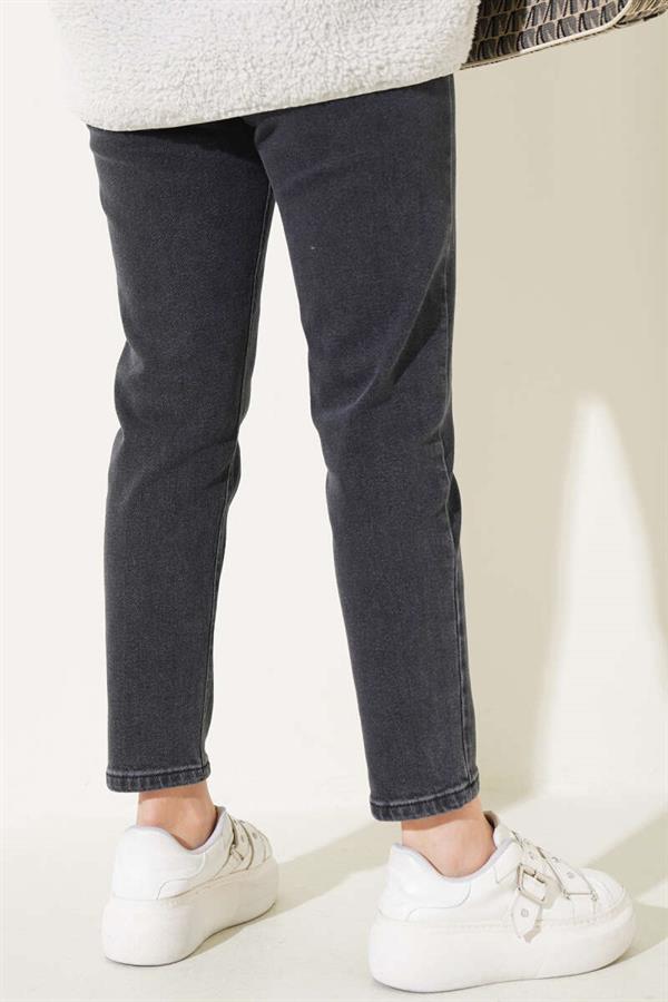 Mom Friend Straight Jeans Smoke