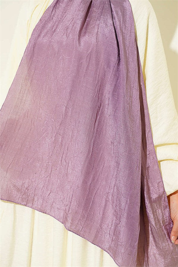 Monogram Patterned Crash Scarf Lilac
