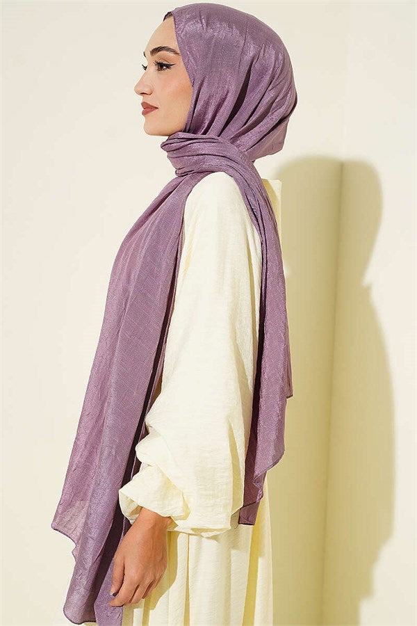 Monogram Patterned Crash Scarf Lilac