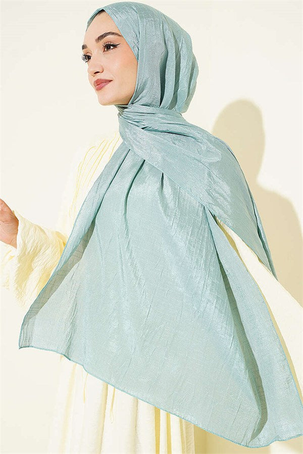 Monogram Patterned Knitted Scarf Mint