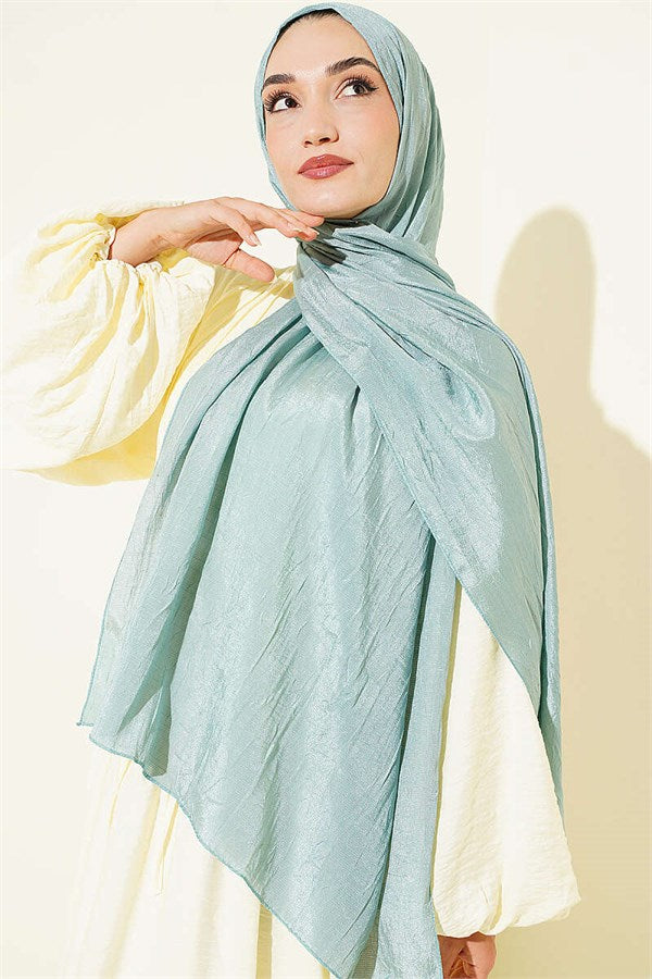Monogram Patterned Knitted Scarf Mint
