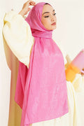 Monogram Patterned Crash Scarf Pink