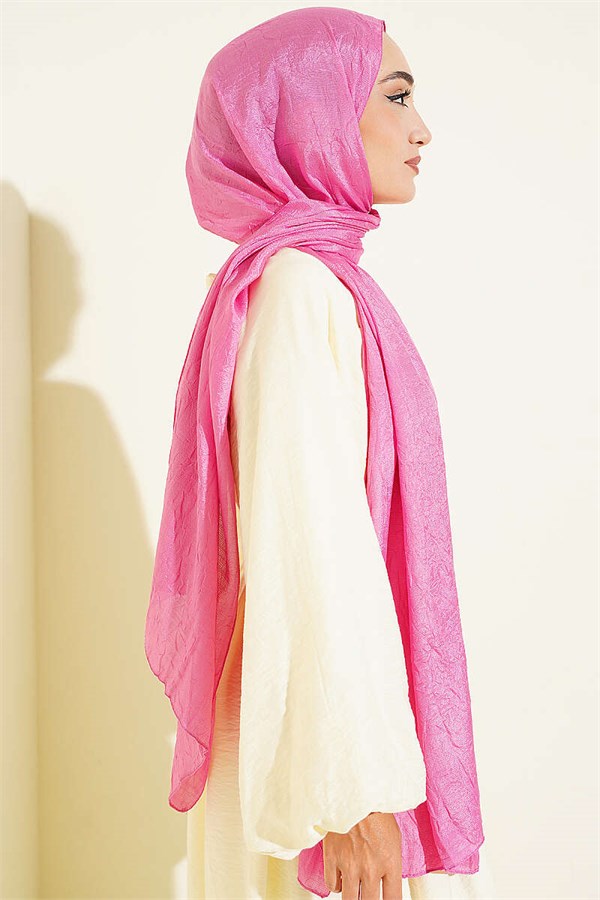 Monogram Patterned Crash Scarf Pink