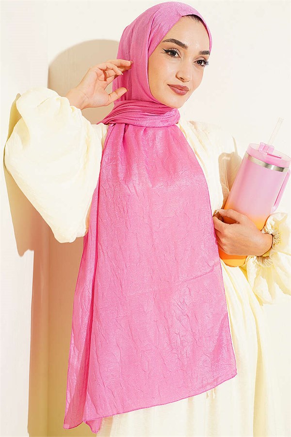 Monogram Patterned Crash Scarf Pink