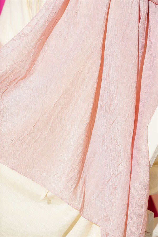 Monogram Patterned Scarf in Powder Pink