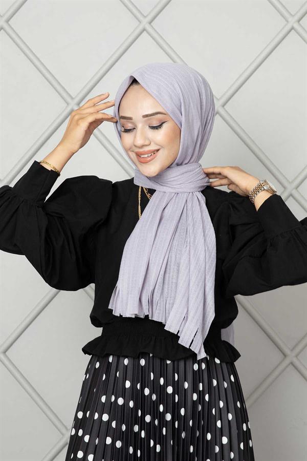 Muslin Hijab Shawl Gray