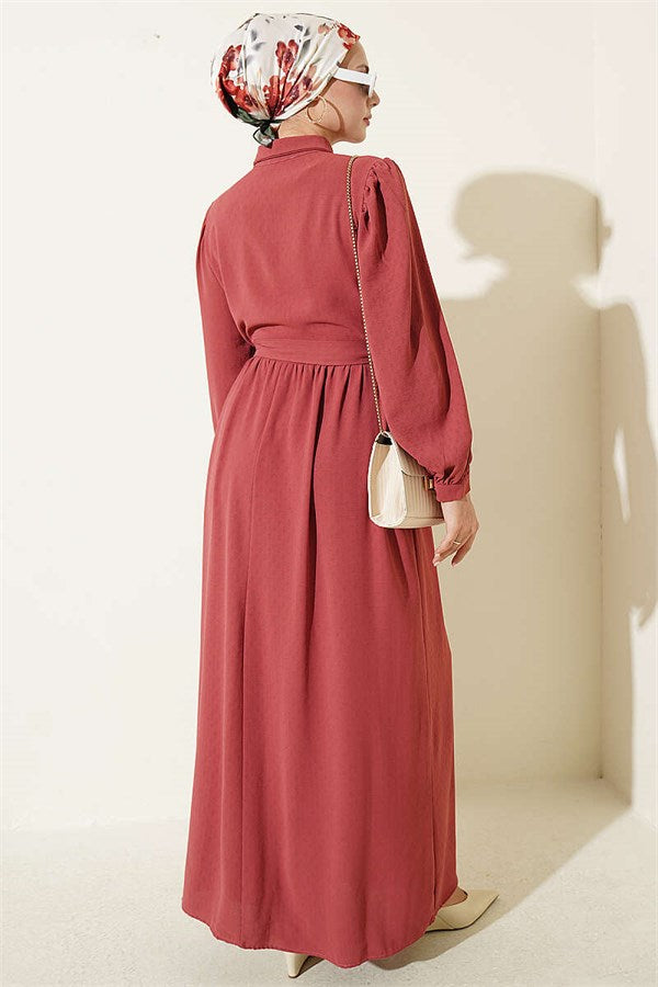 Ribbed Lace Detail Dress, Rose Pink