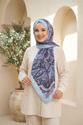Neva Ethnic Pattern Scarf Series Baby Blue