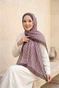 Nora Patterned Scarf Series Coffee