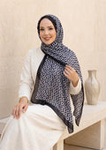 Nora Patterned Scarf Series Black
