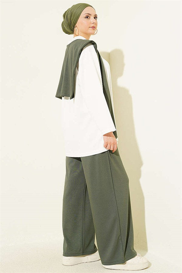 Basic 2 Piece Set with Shoulder Straps, Khaki
